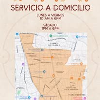 Mapa de servicio a domicilio